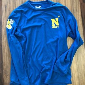 Men’s Large Under Armour Navy Longsleeve Heat Gear